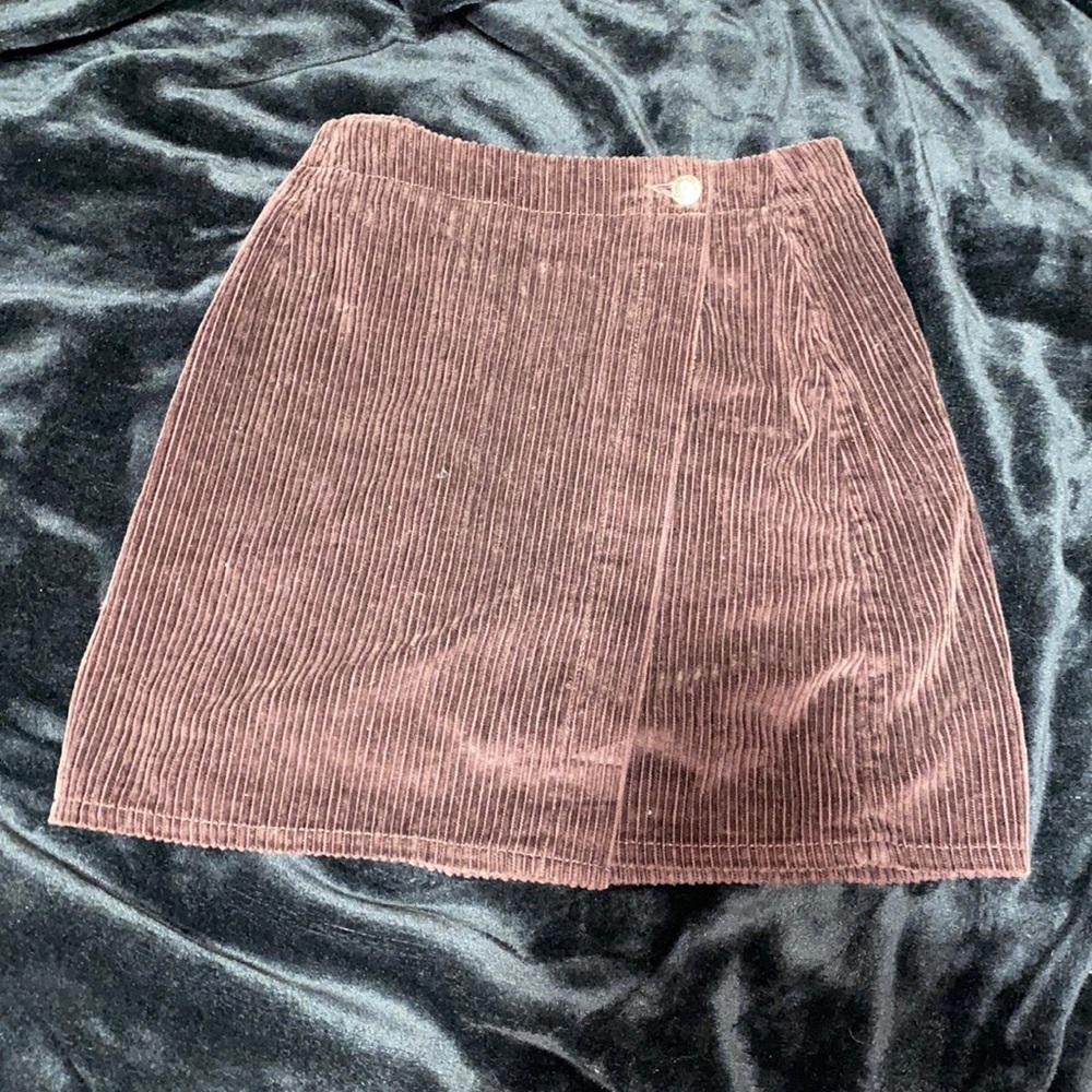 Vintage Maroon/Brown Velvet Express Skirt
